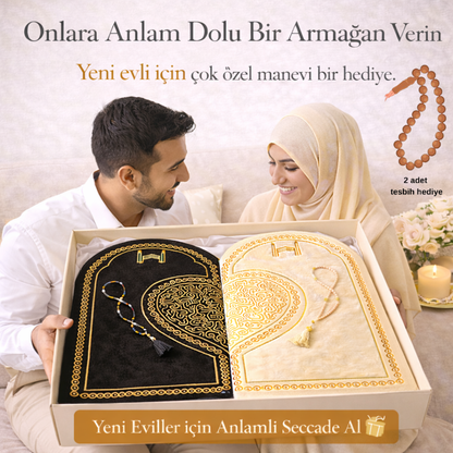 Ravza Kalpli Çift Seccadesi