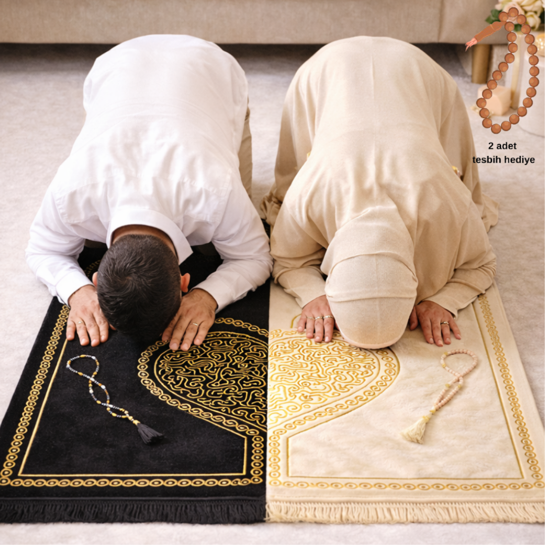 Ravza Kalpli Çift Seccadesi