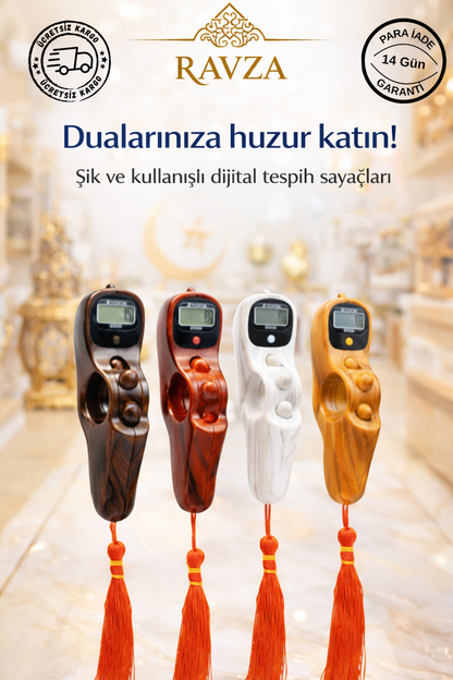 RAVZA DİJİTAL TESBİH 5 HANELİ