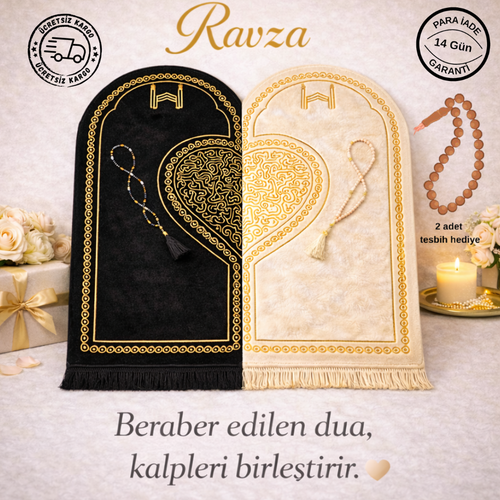 Ravza Kalpli Çift Seccadesi