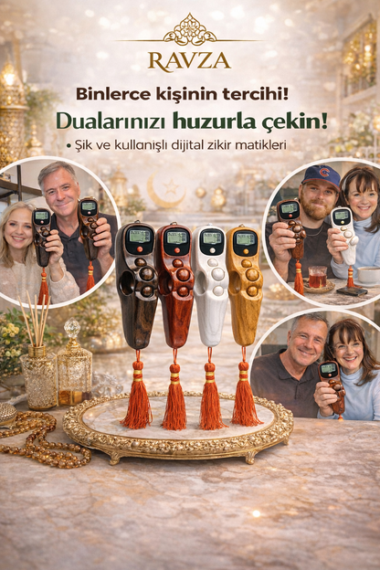 RAVZA DİJİTAL TESBİH 5 HANELİ